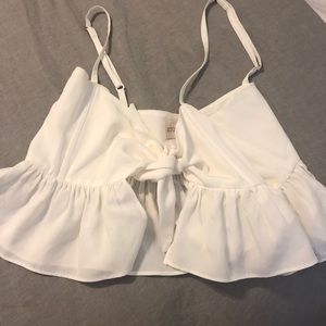 Stone cold fox Tie front Crop size 2